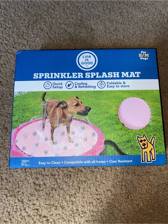 Life Is Good Other - Life Is Good Pink Floral Dog Sprinkler Splash Mat - S/M